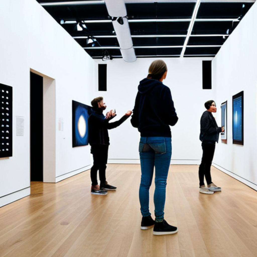 시간 기반 예술의 전략적 기획 - Interactive Sound Installation**
"A modern art gallery in Berlin, Germany, showcasing an interactiv...