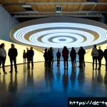 Home 23 시간 기반 예술의 글로벌 네트워크 - Photorealistic contemporary media-art exhibition in a converted Berlin industrial hall, a circular i...